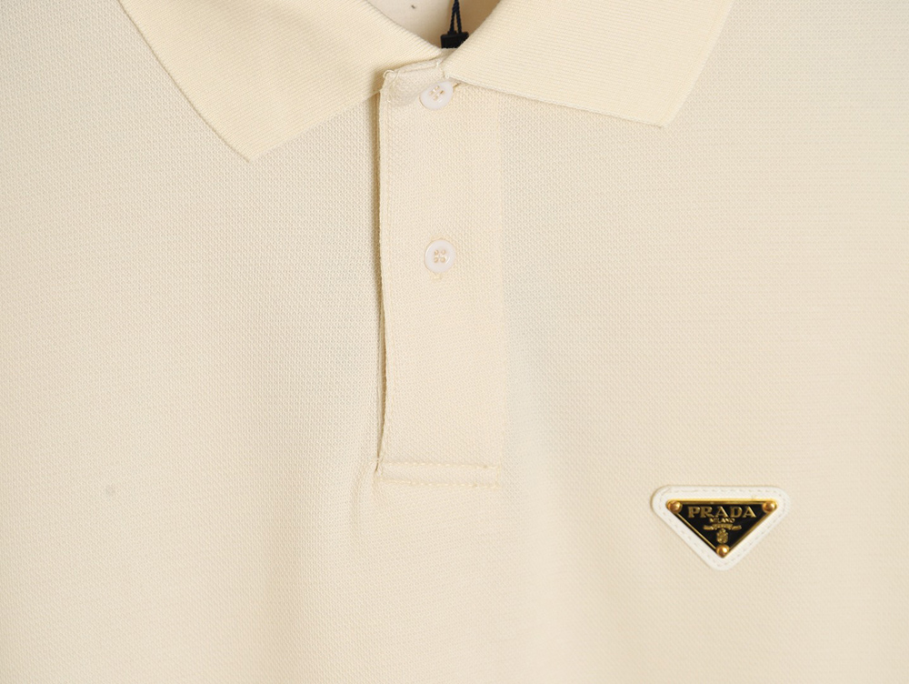 Prada 24SS new triangle logo polo shirt