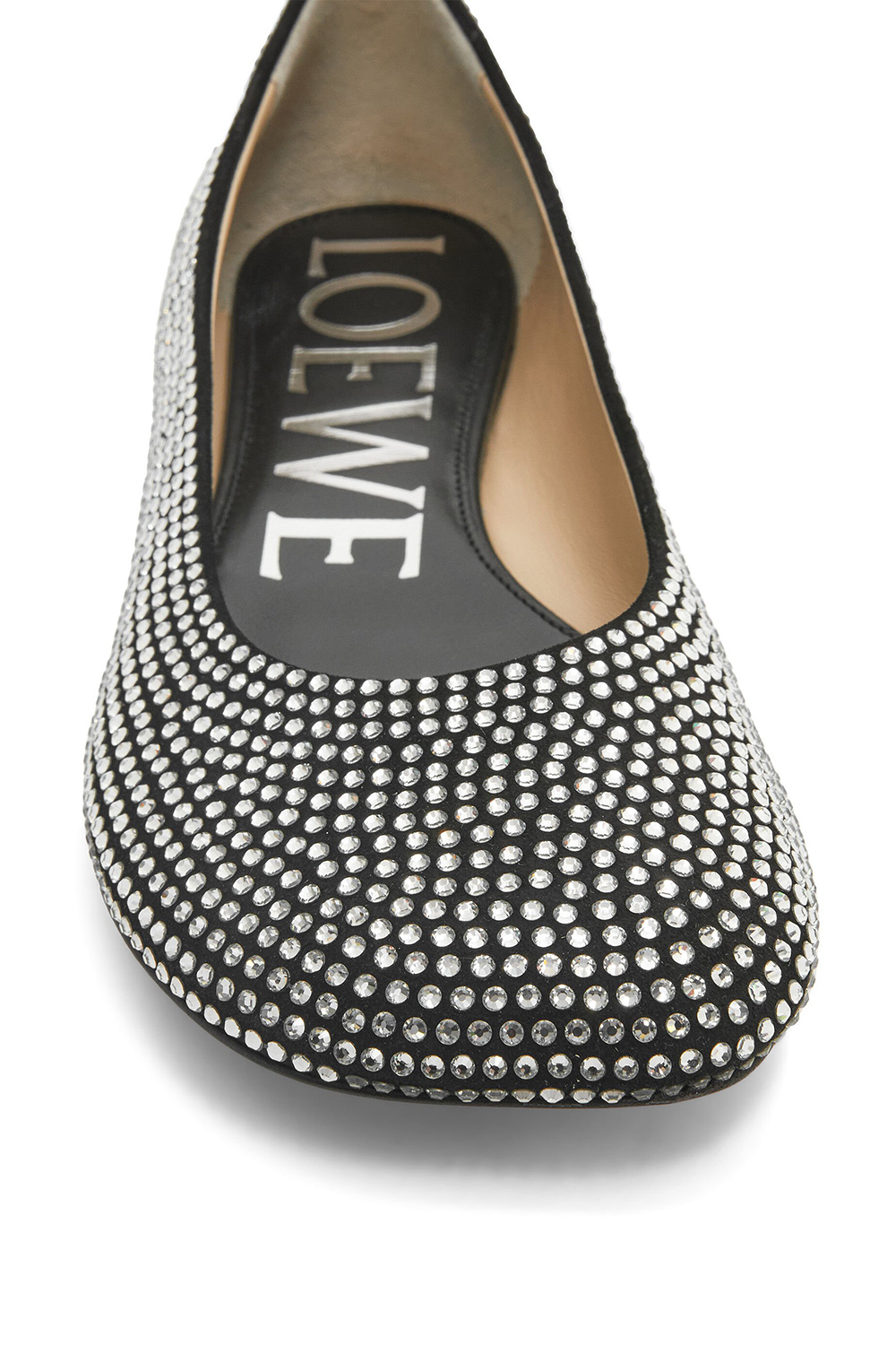 Loewe rhinestone ballet shoes