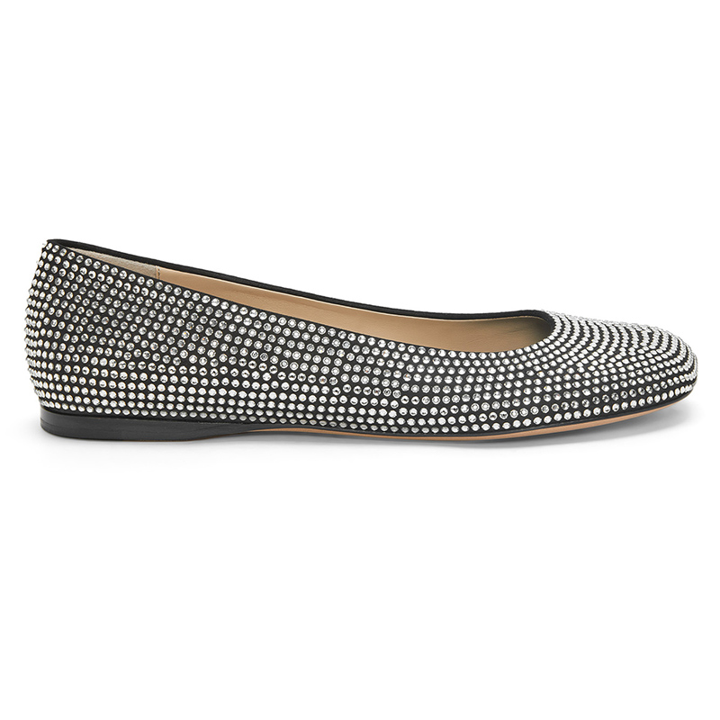 Loewe rhinestone ballet shoes