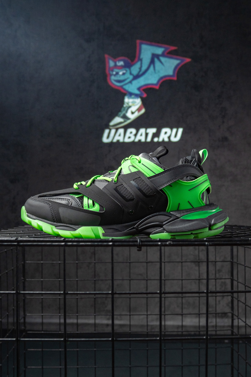 Balenciaga Track Trainer Sneaker Black Green
