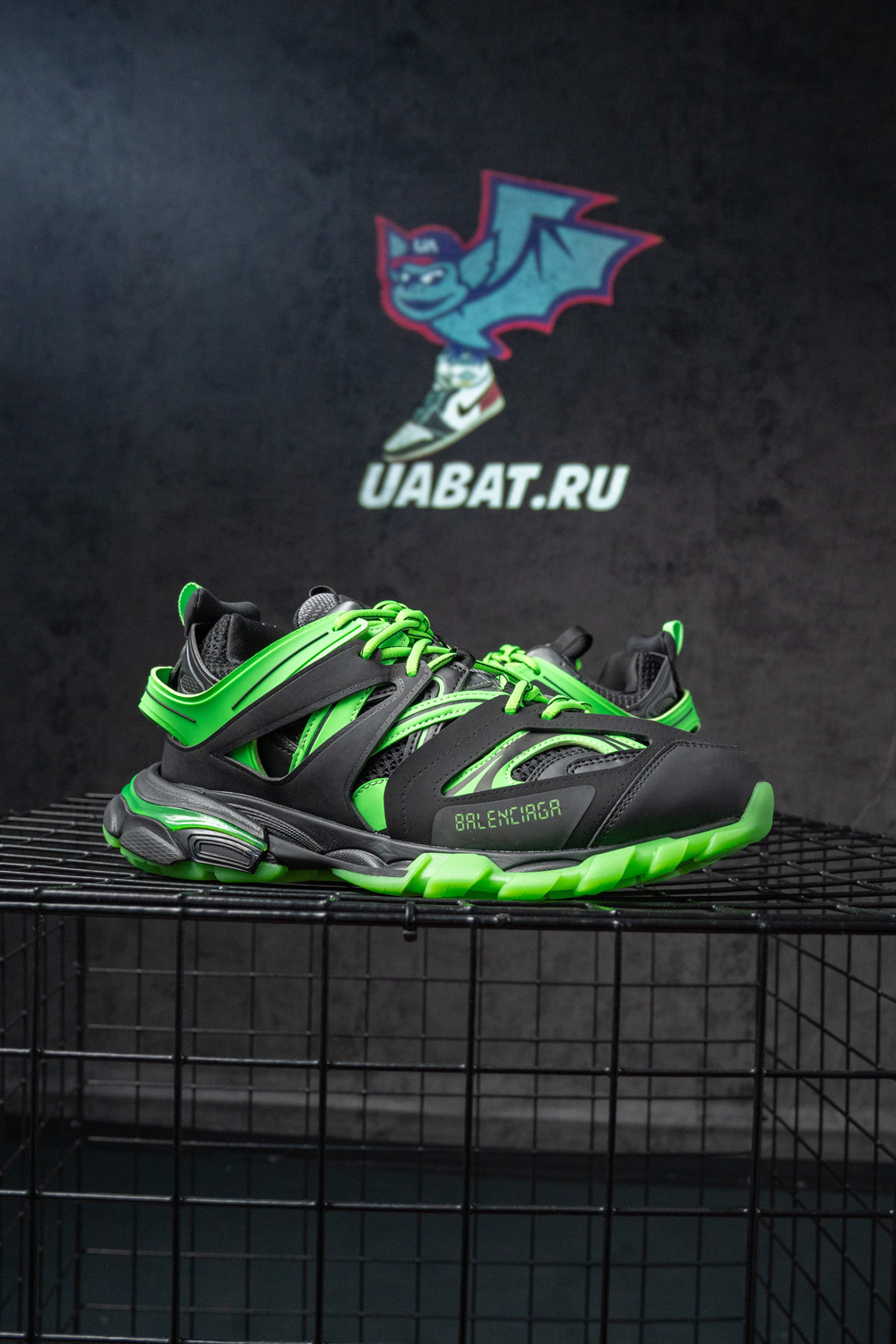 Balenciaga Track Trainer Sneaker Black Green