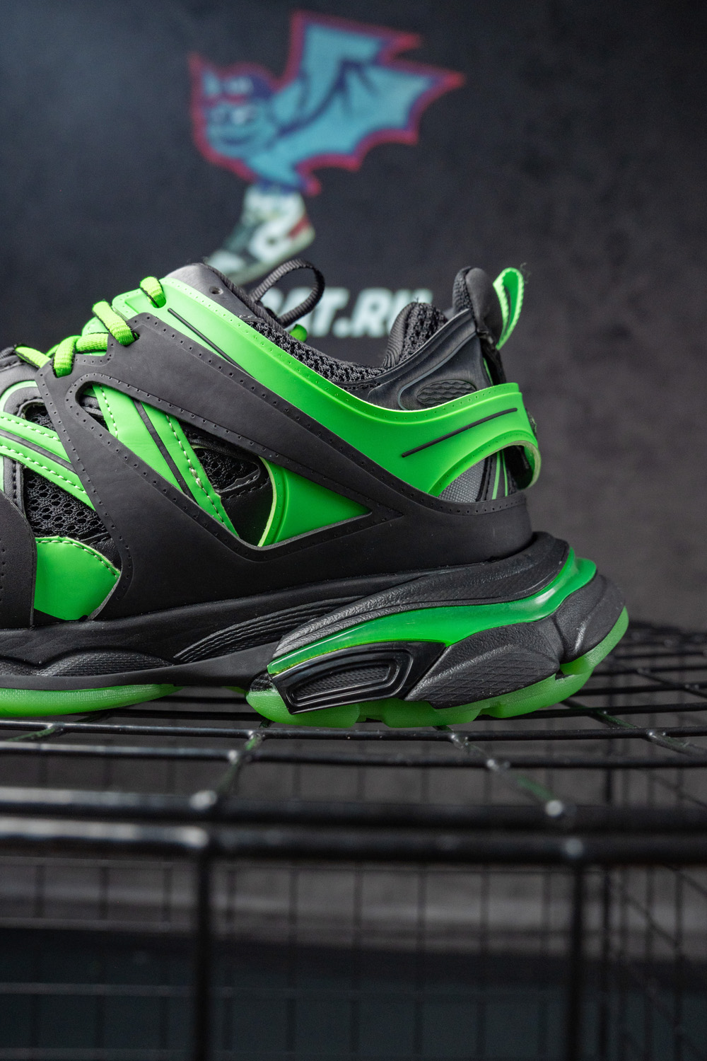 Balenciaga Track Trainer Sneaker Black Green