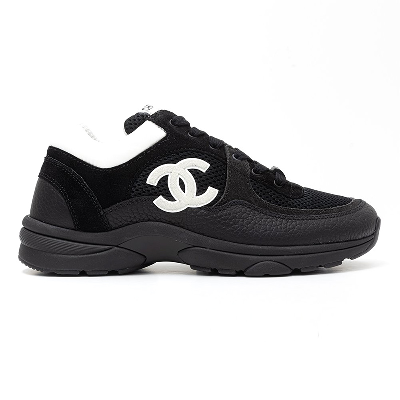 Chanel Low Top Trainer Black White