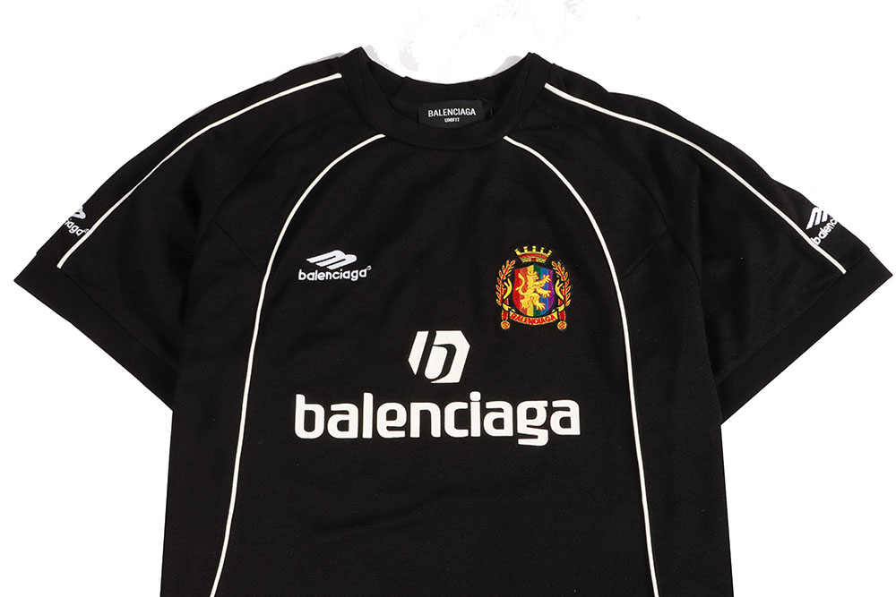 Balenciaga & Manchester United football embroidered short sleeves