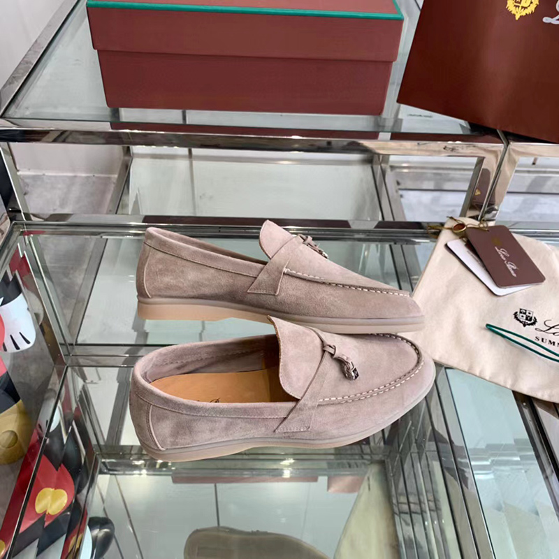 Loro Piana Summer Charms Walk Loafer Shoes