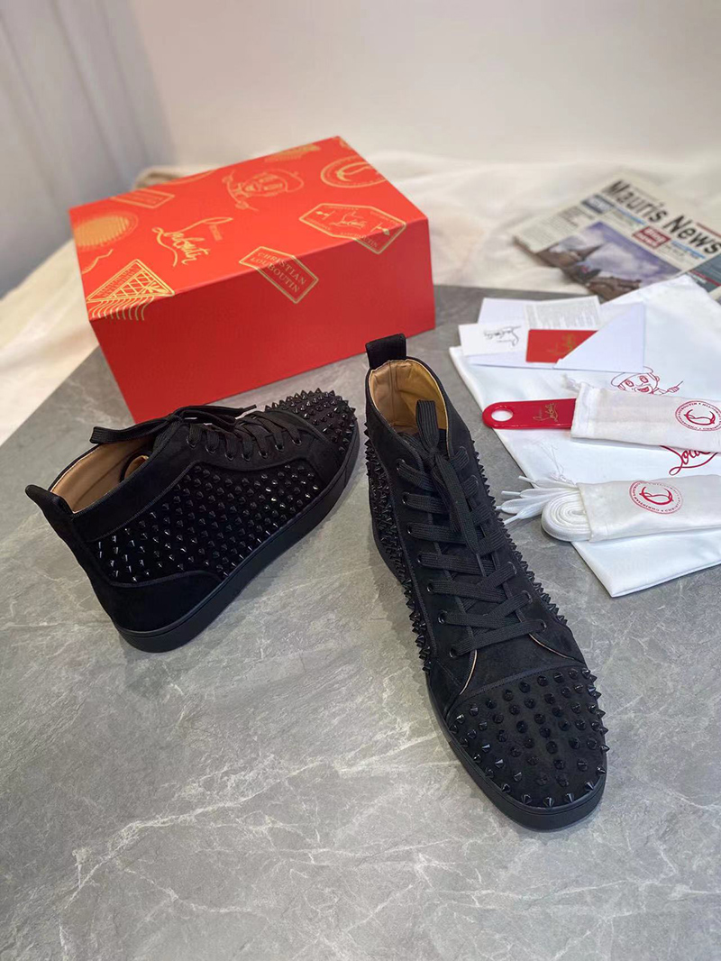 SSENSE Christian Louboutin Black Louis Orlato Sneakers