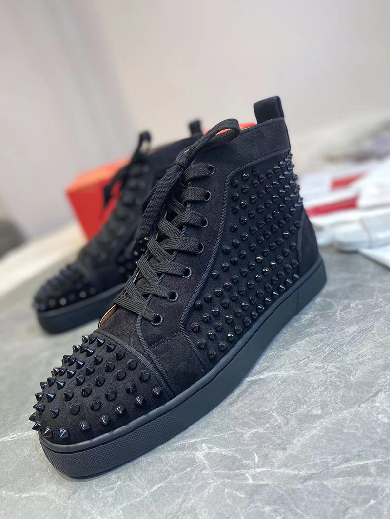 SSENSE Christian Louboutin Black Louis Orlato Sneakers
