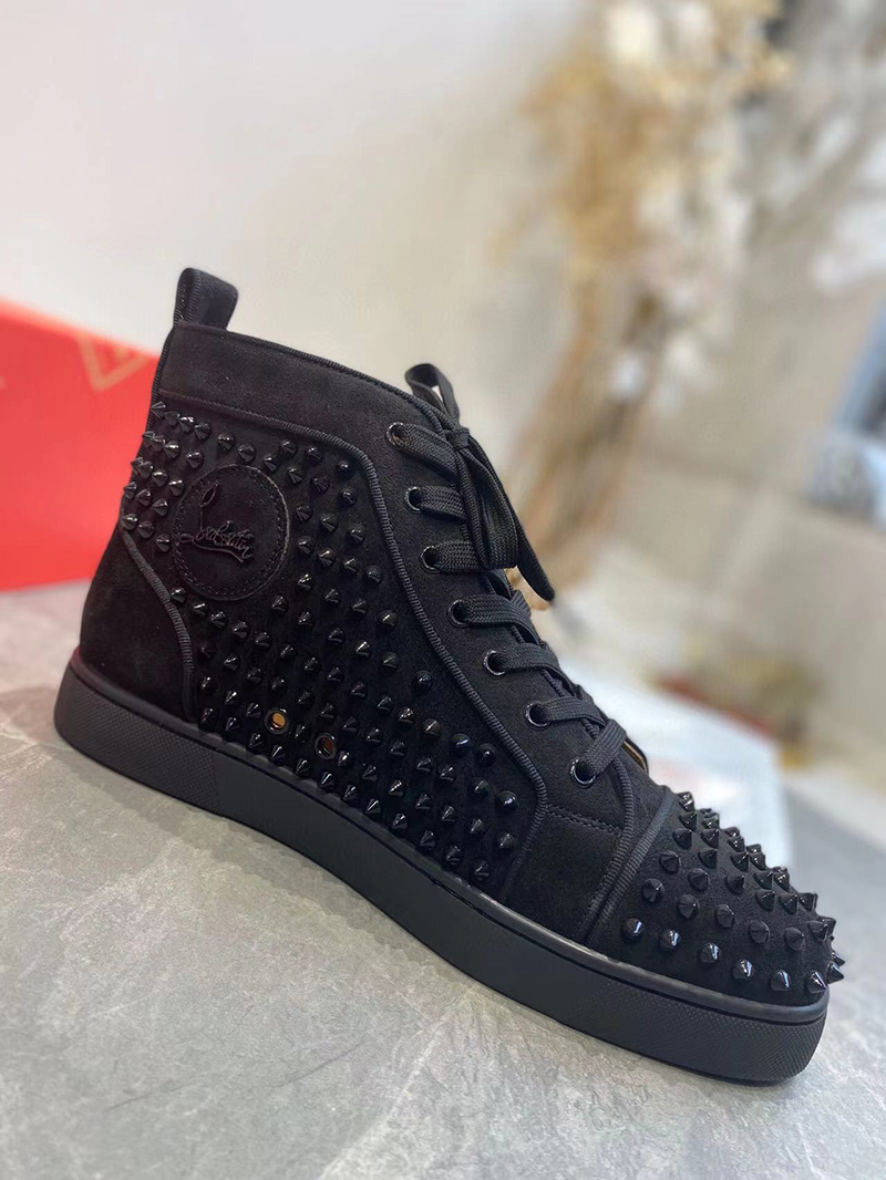 SSENSE Christian Louboutin Black Louis Orlato Sneakers
