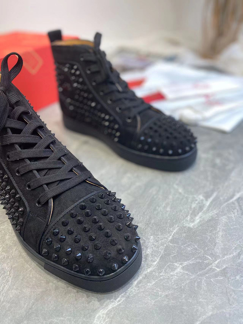 SSENSE Christian Louboutin Black Louis Orlato Sneakers