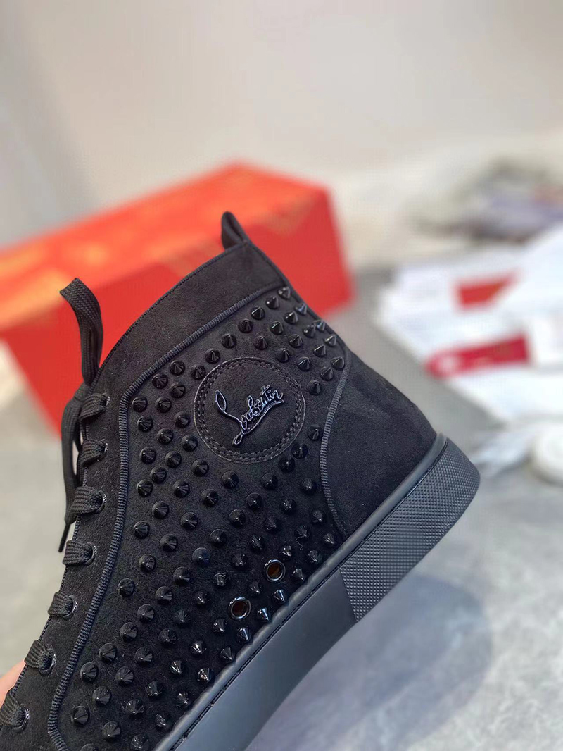 SSENSE Christian Louboutin Black Louis Orlato Sneakers