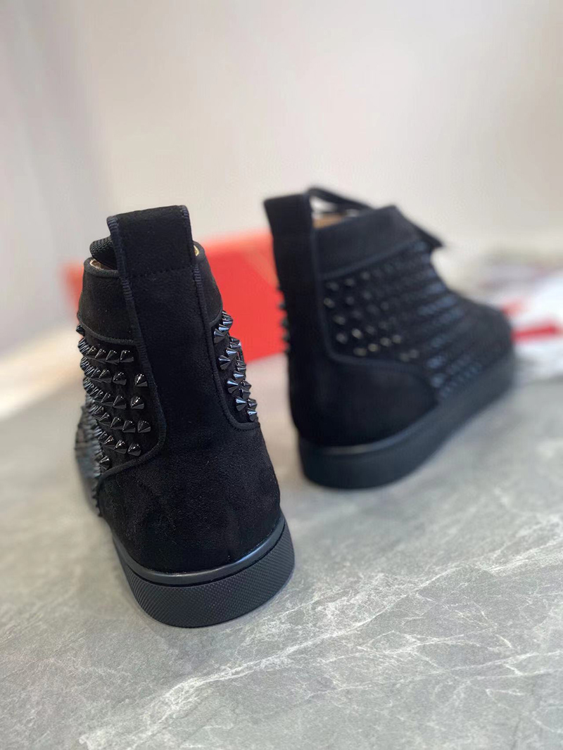 SSENSE Christian Louboutin Black Louis Orlato Sneakers