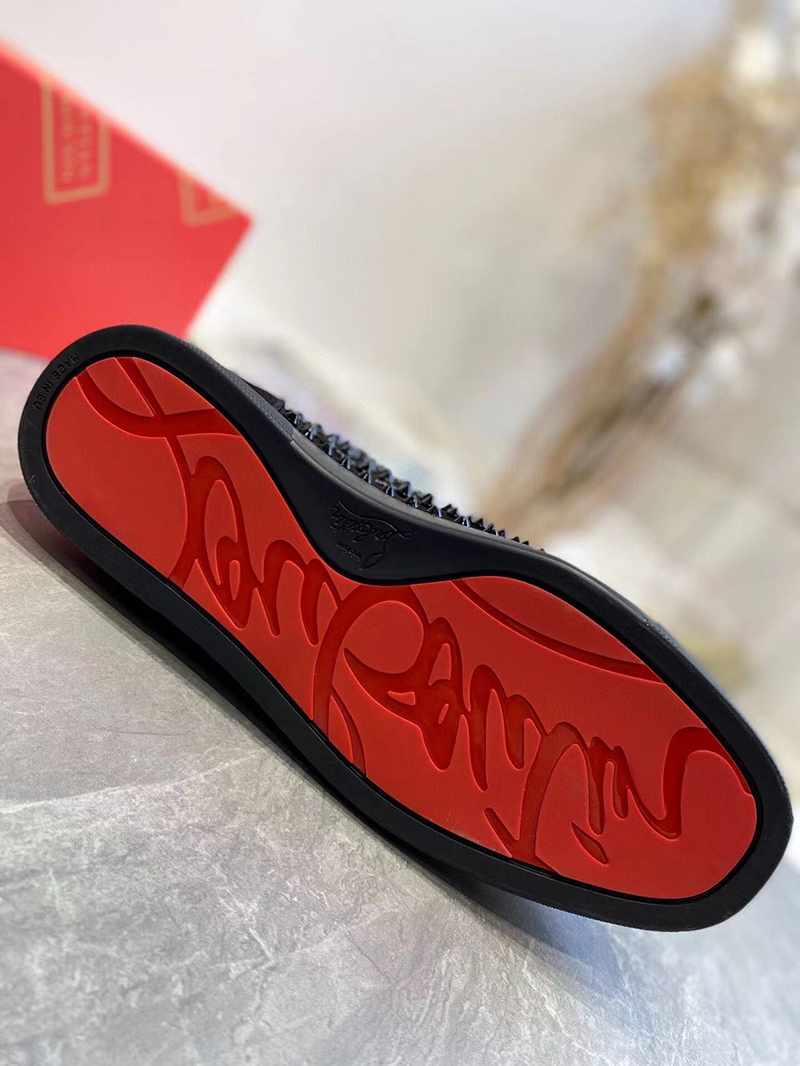 SSENSE Christian Louboutin Black Louis Orlato Sneakers