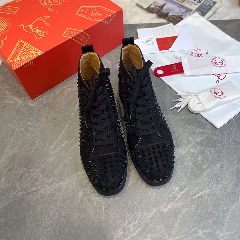 SSENSE Christian Louboutin Black Louis Orlato Sneakers