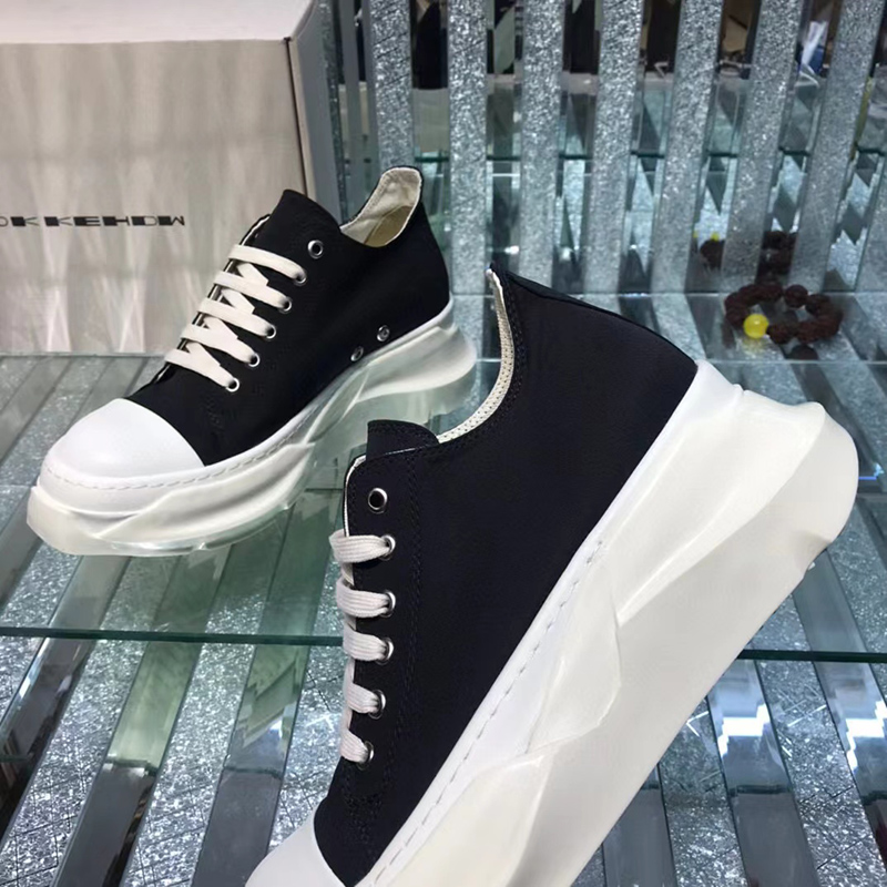 Rick Owens DRKSHDW Strobe Cotton Denim Abstract Low 