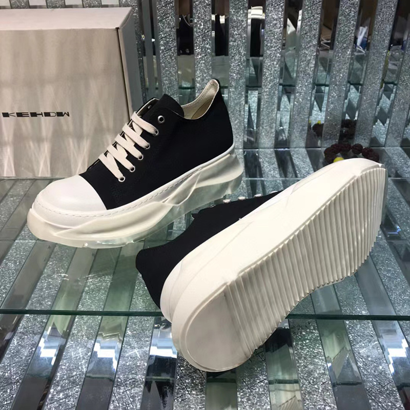 Rick Owens DRKSHDW Strobe Cotton Denim Abstract Low 