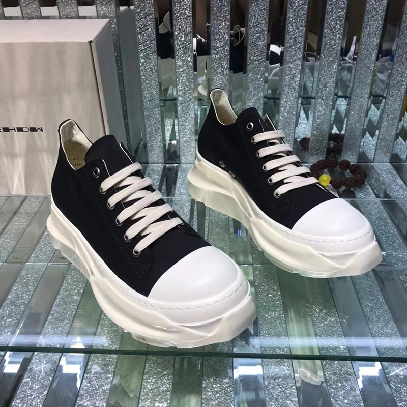 Rick Owens DRKSHDW Strobe Cotton Denim Abstract Low 