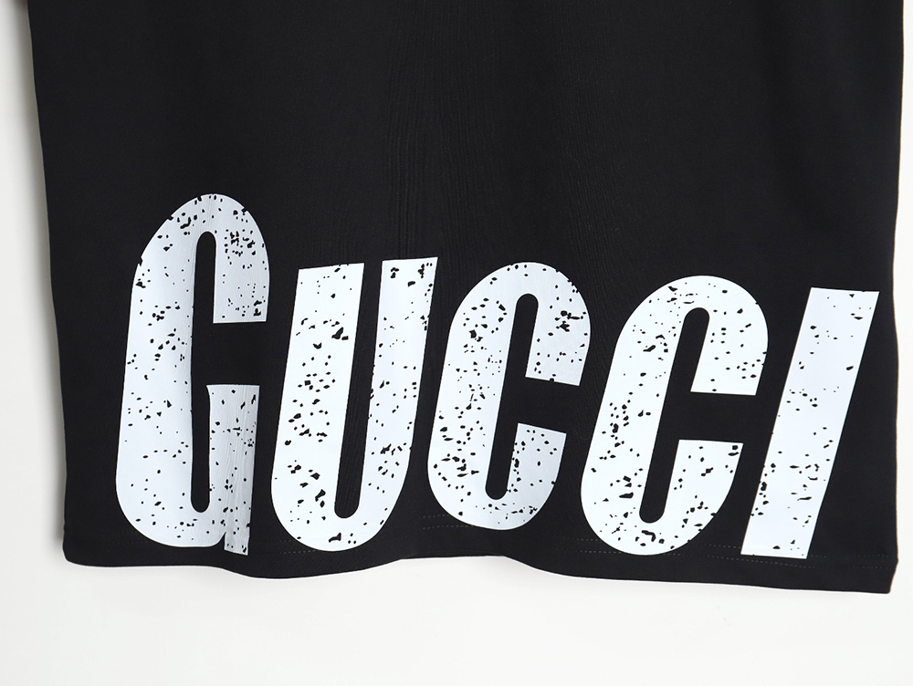 Gucci 24SS hem letter short-sleeved T-shirt