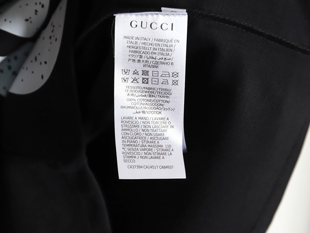 Gucci 24SS hem letter short-sleeved T-shirt