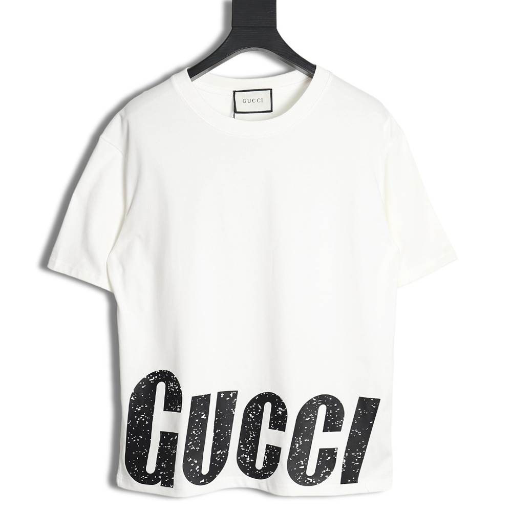 Gucci 24SS hem letter short-sleeved T-shirt TSK1