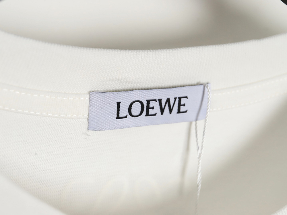 Loewe 23SS three-dimensional embossed four-leaf clover short-sleeved T-shirt