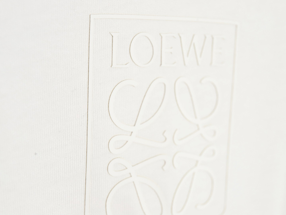 Loewe 23SS three-dimensional embossed four-leaf clover short-sleeved T-shirt
