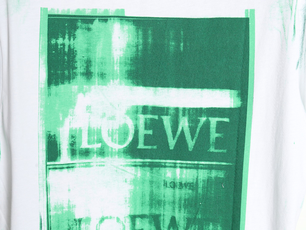 Loewe 24SS graffiti tie-dye short-sleeved T-shirt