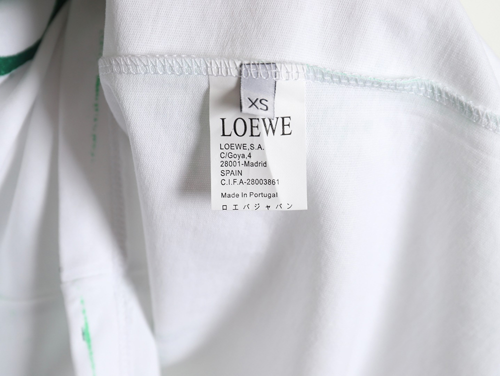 Loewe 24SS graffiti tie-dye short-sleeved T-shirt