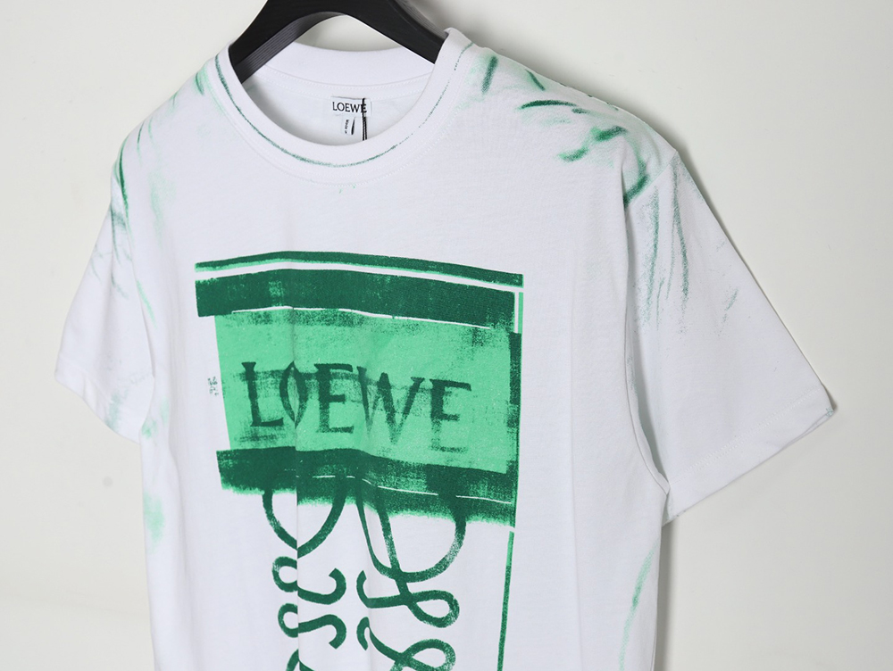 Loewe 24SS graffiti tie-dye short-sleeved T-shirt