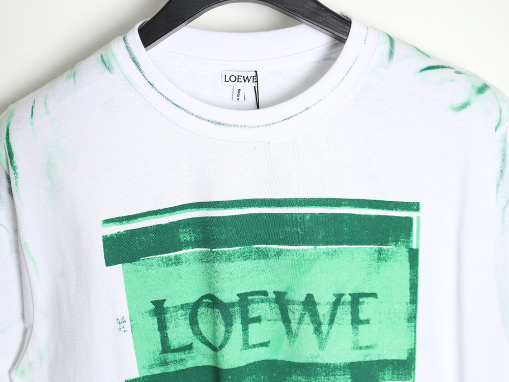 Loewe 24SS graffiti tie-dye short-sleeved T-shirt