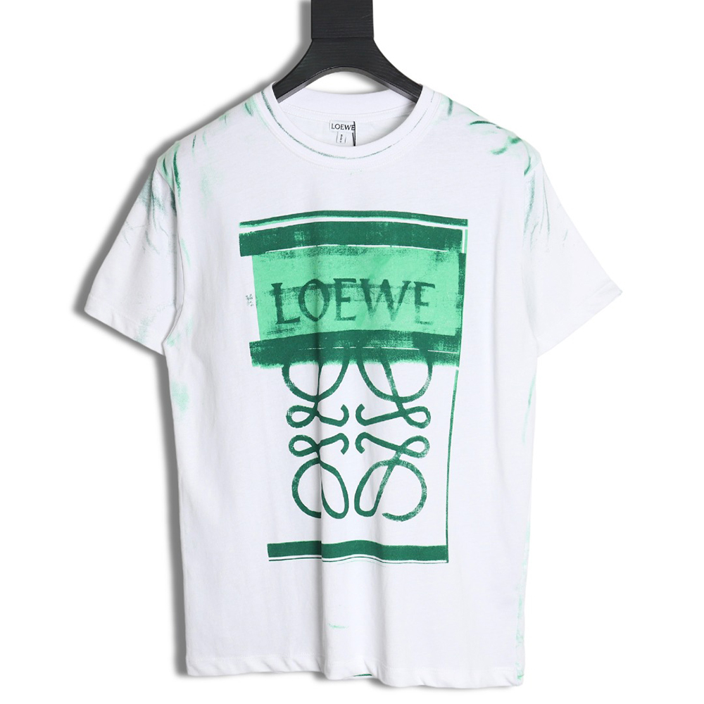 Loewe 24SS graffiti tie-dye short-sleeved T-shirt