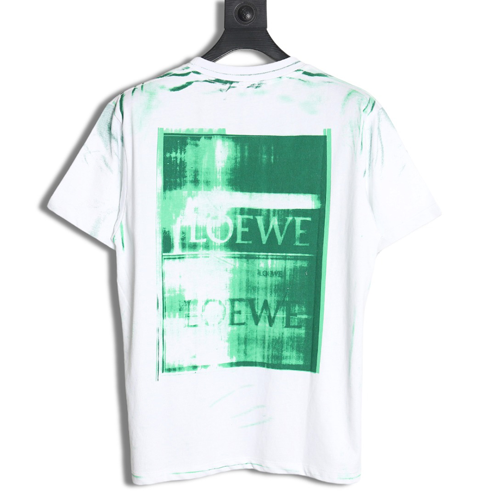 Loewe 24SS graffiti tie-dye short-sleeved T-shirt