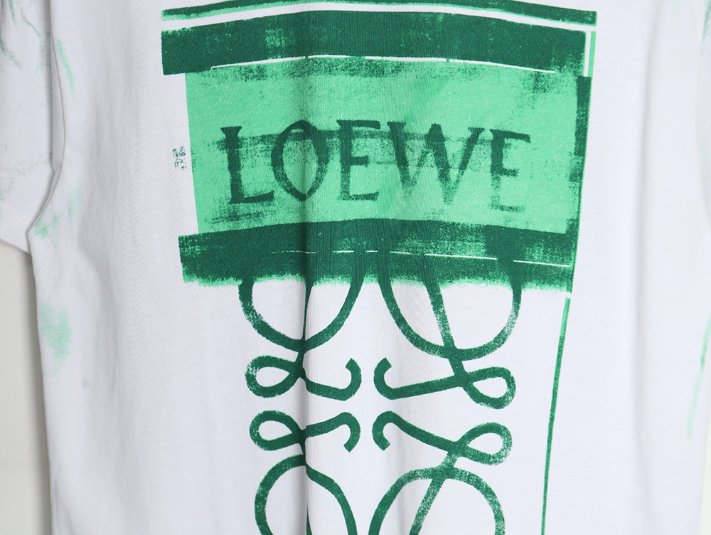 Loewe 24SS graffiti tie-dye short-sleeved T-shirt