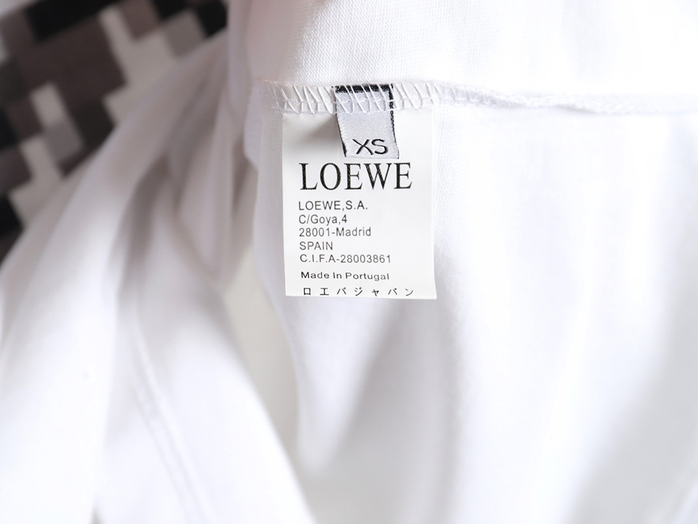 Loewe 24SS mosaic short-sleeved T-shirt