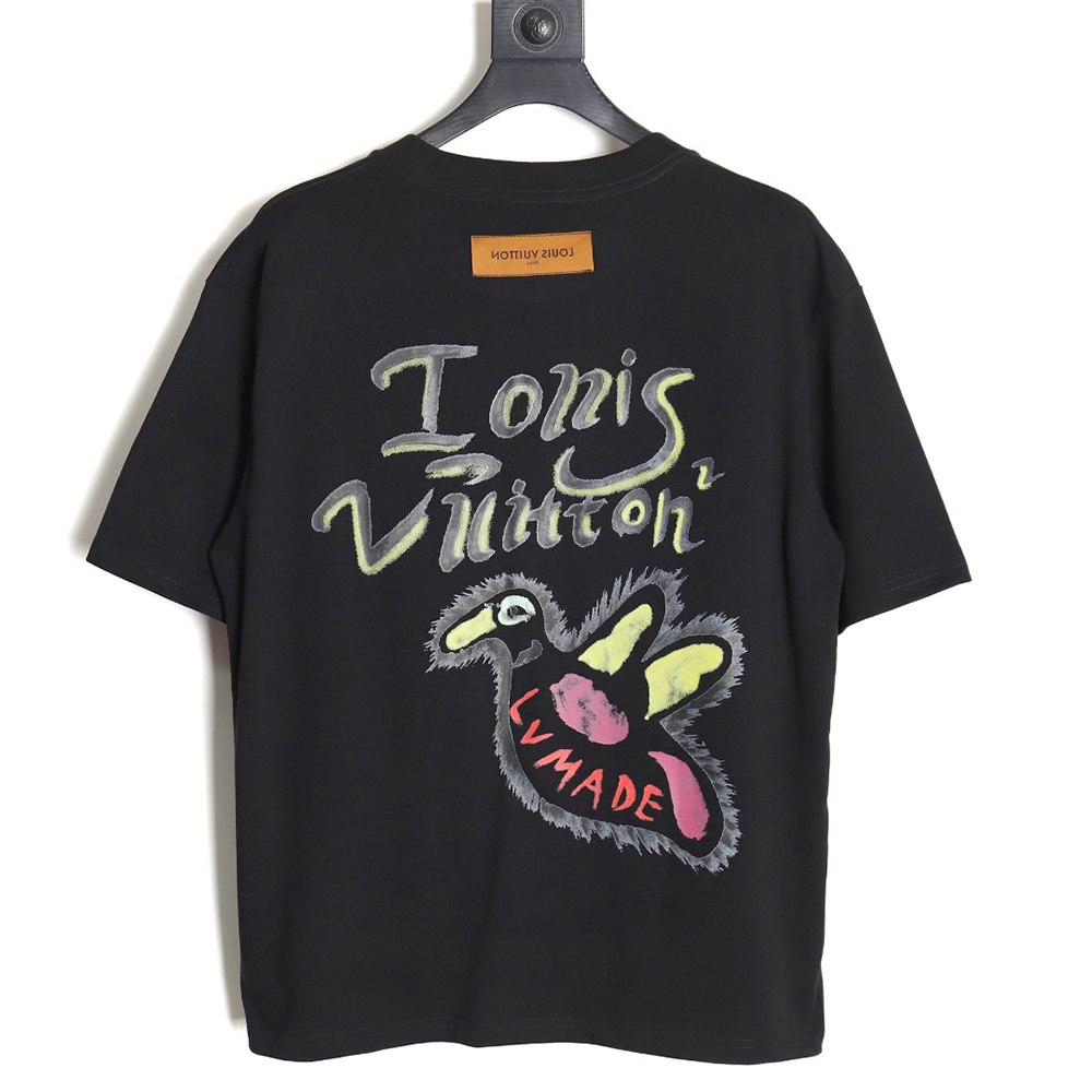 Louis Vuitton LV 23SS Graffiti Duck Short Sleeve T-Shirt