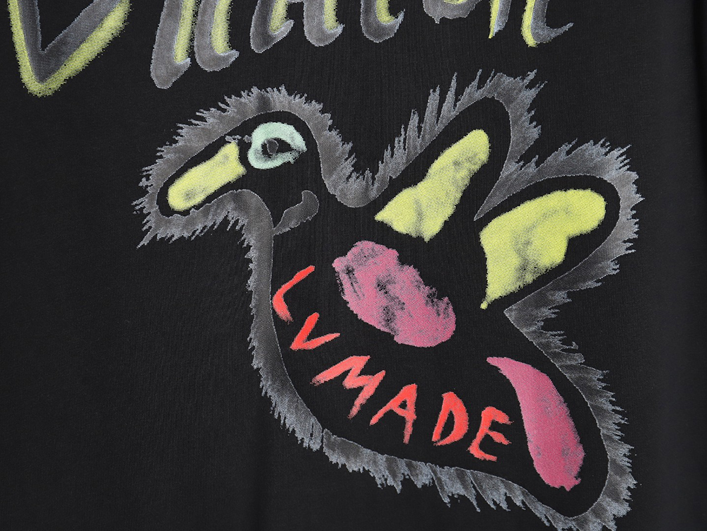 Louis Vuitton LV 23SS Graffiti Duck Short Sleeve T-Shirt