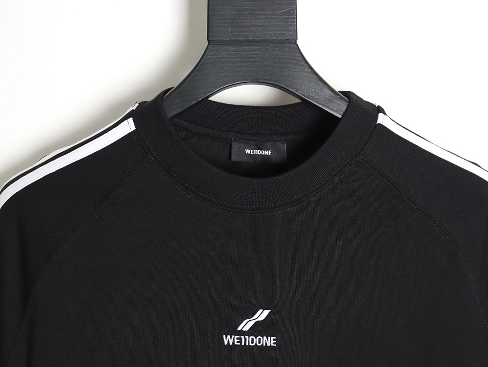 We11done three stripes short sleeve t-shirt