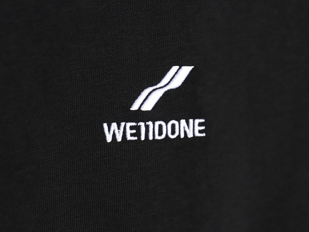 We11done three stripes short sleeve t-shirt