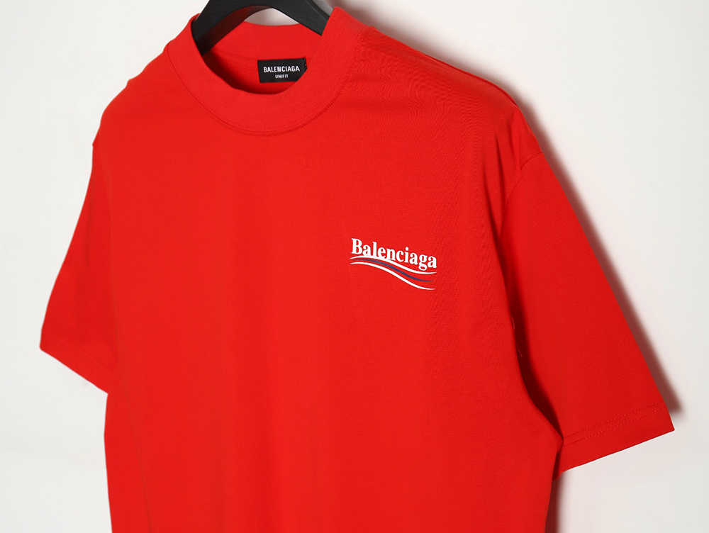 Balenciaga 24Ss cola wave print short sleeves TSK1