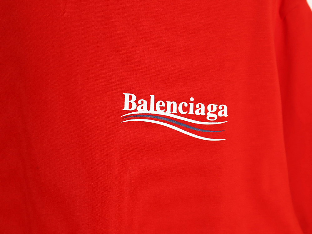 Balenciaga 24Ss cola wave print short sleeves TSK1