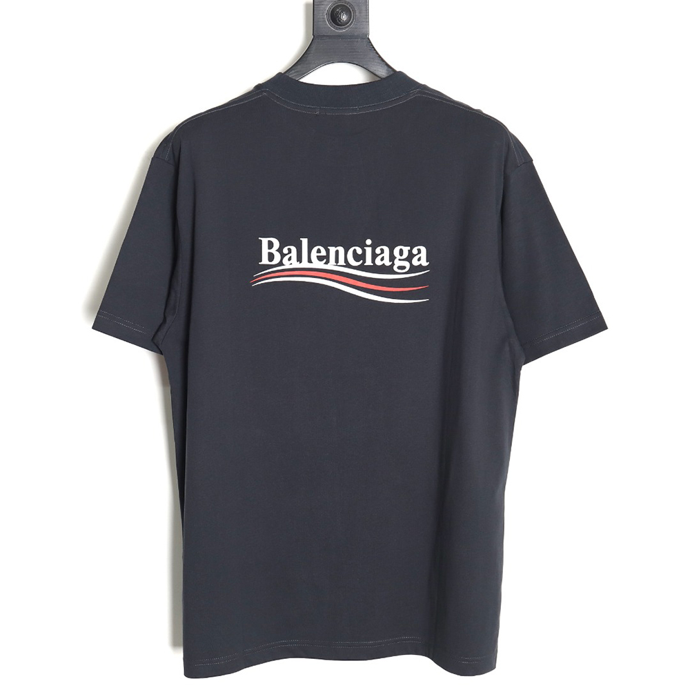 Balenciaga 24Ss cola wave print short sleeves TSK2