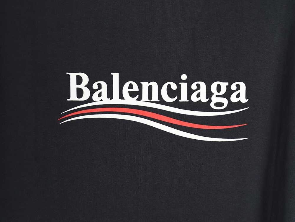Balenciaga 24Ss cola wave print short sleeves TSK2