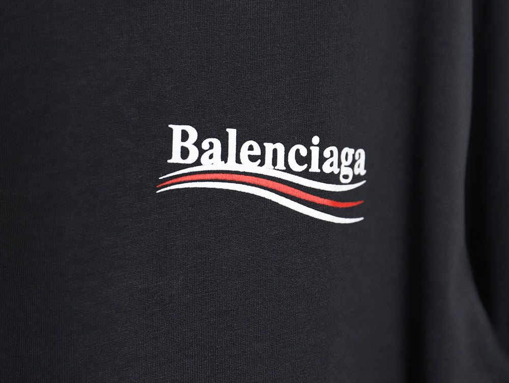 Balenciaga 24Ss cola wave print short sleeves TSK2