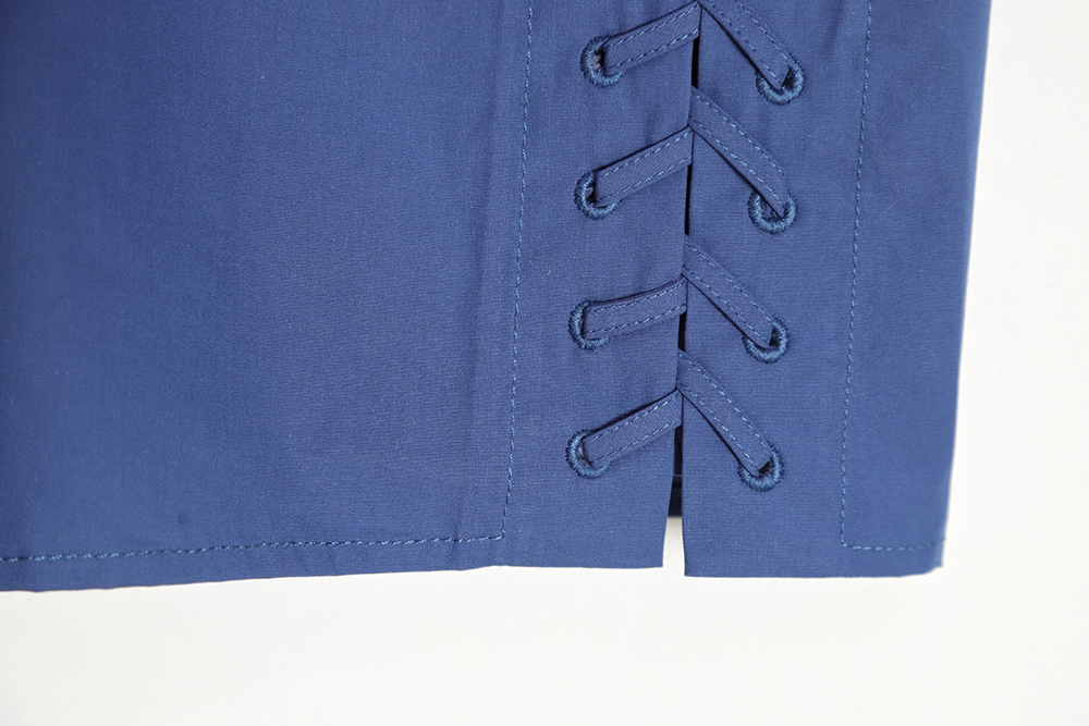 Bottega Veneta BV23SS side braided short-sleeved shirt TSK2