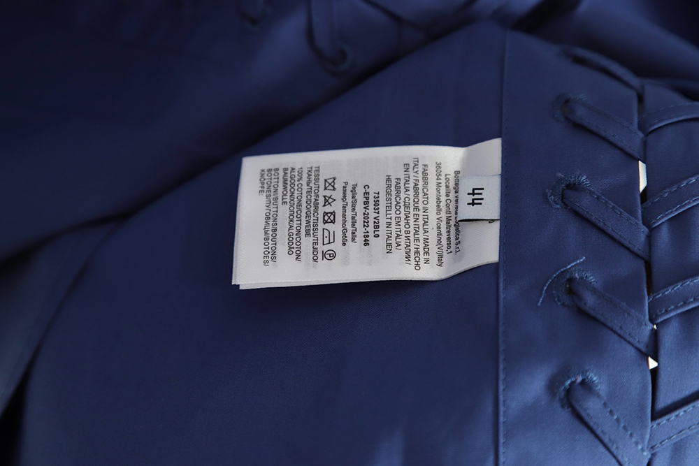 Bottega Veneta BV23SS side braided short-sleeved shirt TSK2