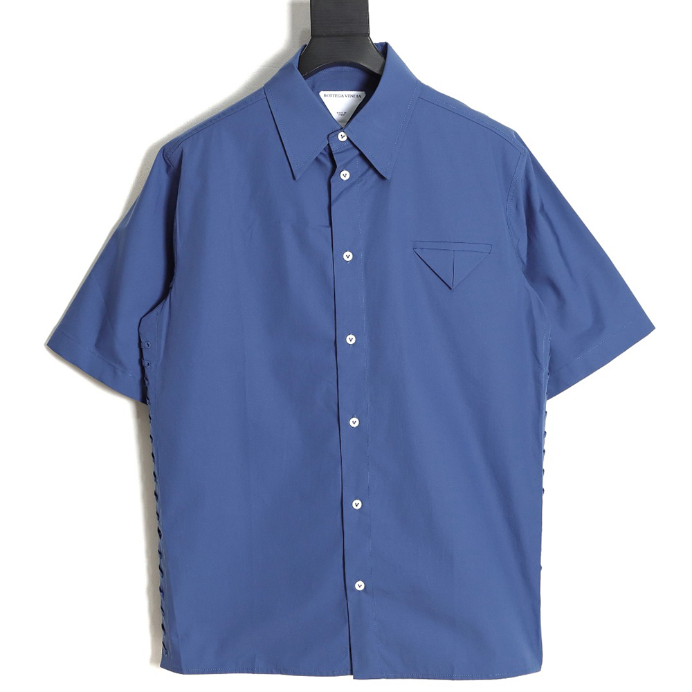 Bottega Veneta BV23SS side braided short-sleeved shirt TSK2