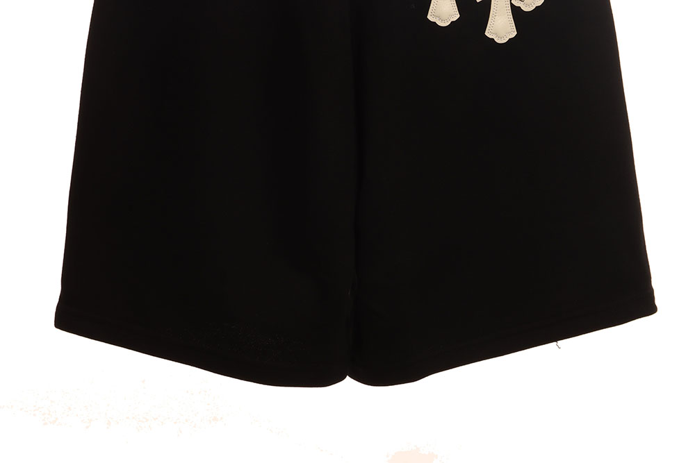 Chrome Hearts White Leather Label Cross Shorts