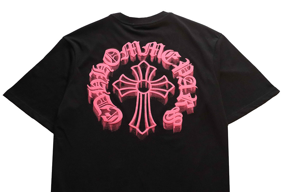 Chrome Hearts three-dimensional LOGO embroidered short-sleeve