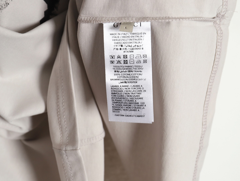 Gucci 24ss spring and summer new round neck short sleeves