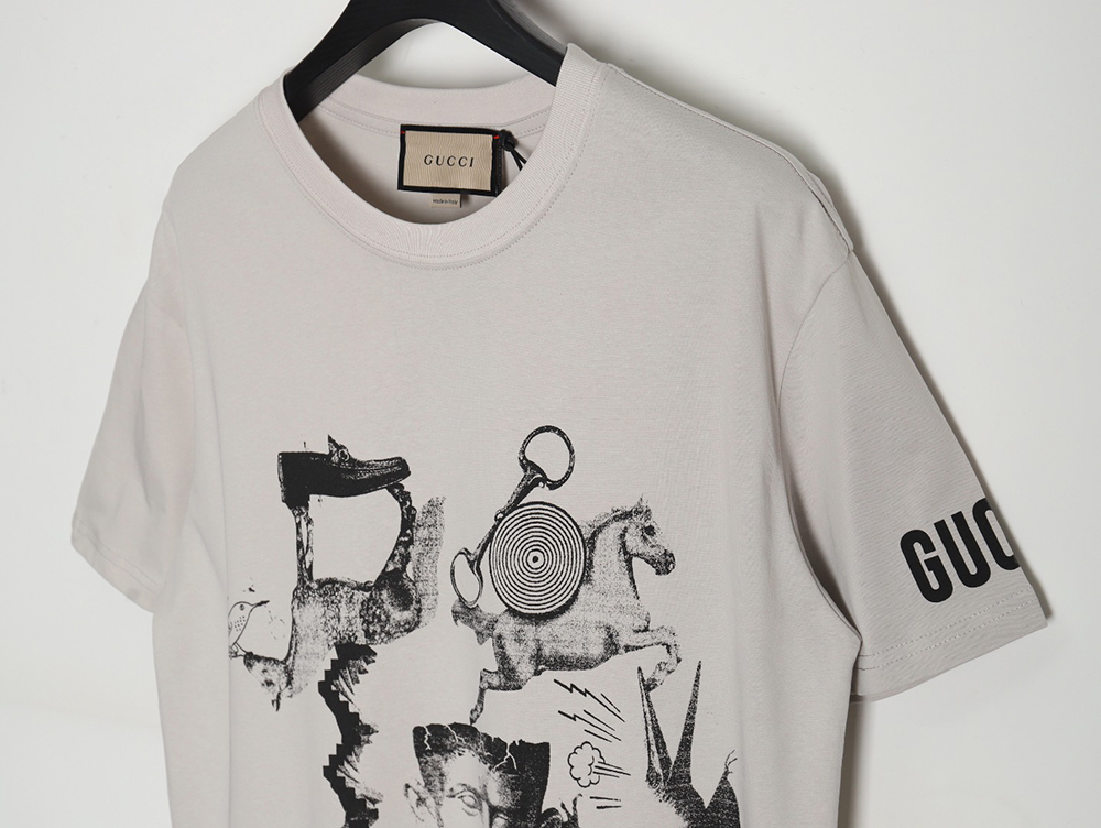 Gucci 24ss spring and summer new round neck short sleeves