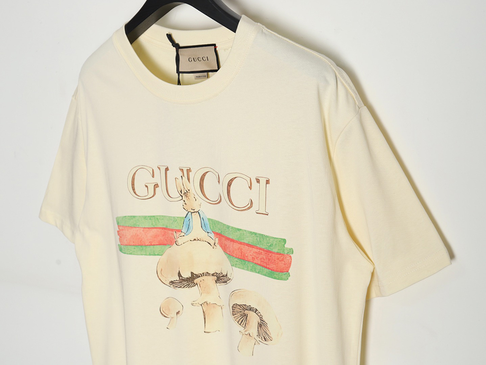 Gucci classic letter logo mushroom print T-shirt